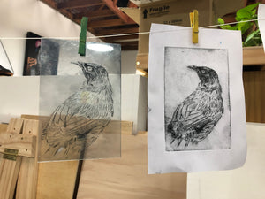 Dry-point etching