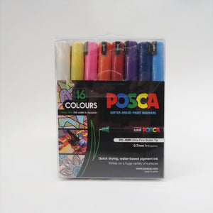 Posca PC-1MR Ultra Fine Pin Tip Bright Pens Set of 16