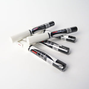 Uni Chalk Marker 0.9 - 1.3mm Bullet Tip White