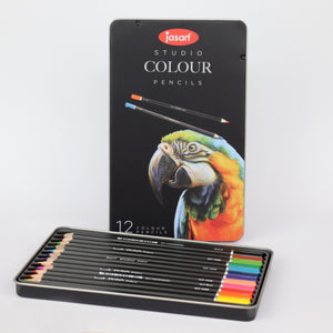 Jasart Coloured Pencil Tin Set of 12