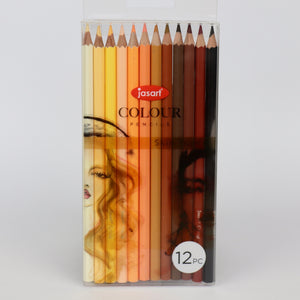 Coloured Pencils Set 12 -  Skin Tones