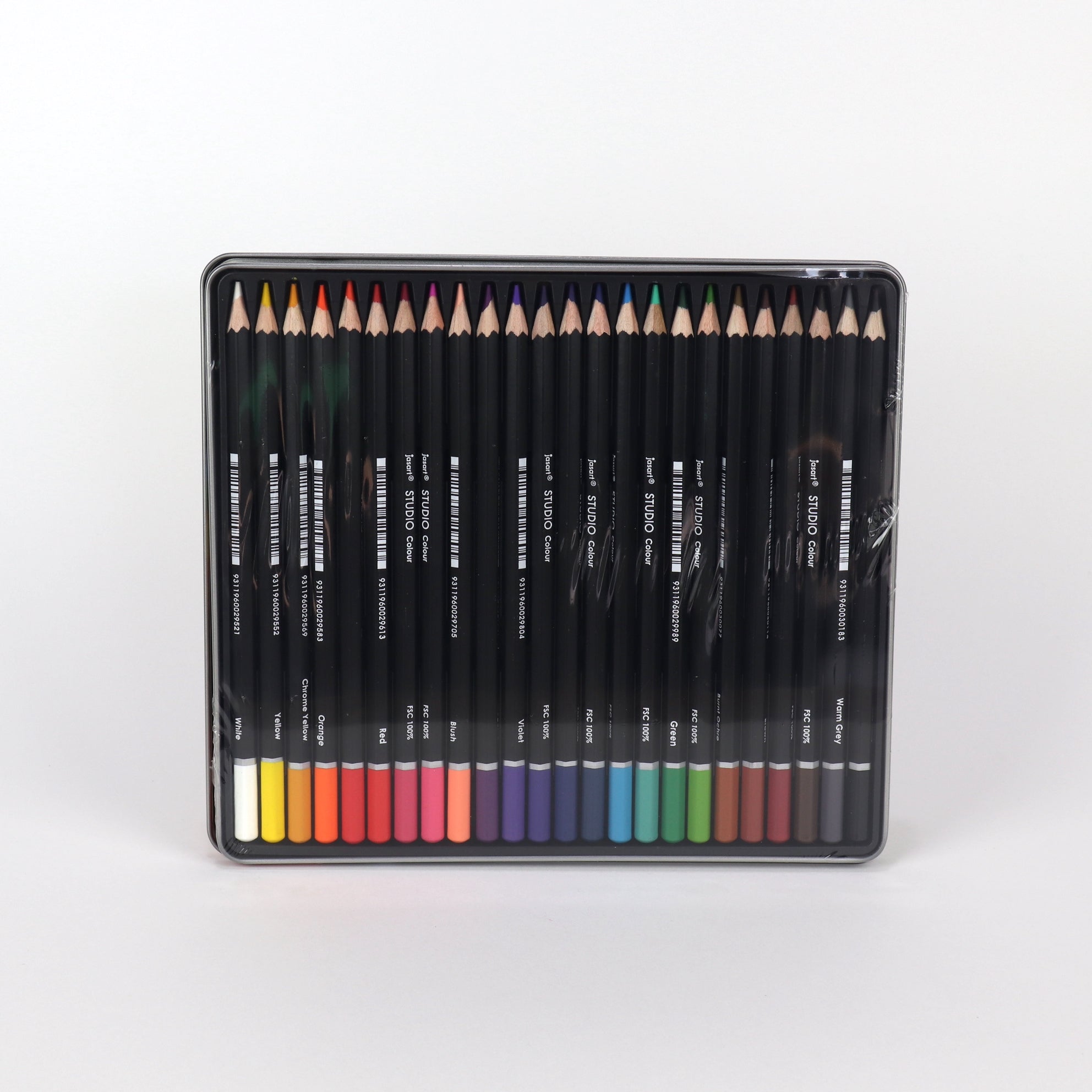Jasart Coloured Pencil Tin Set of 24
