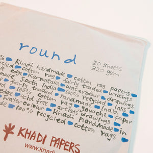Khadi Indian Handmade Paper - Rounds