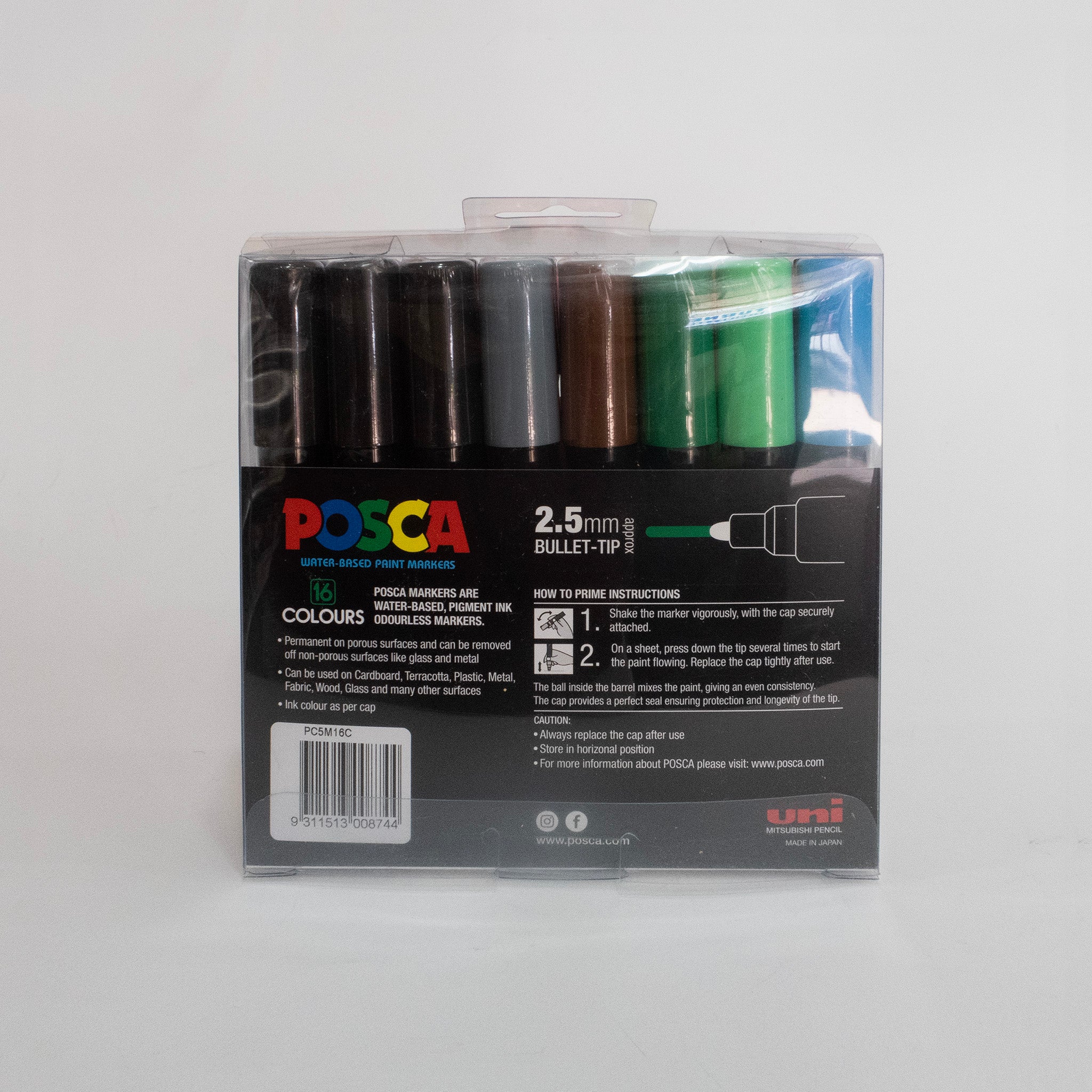 Posca PC-5M Bright Pens Set of 16