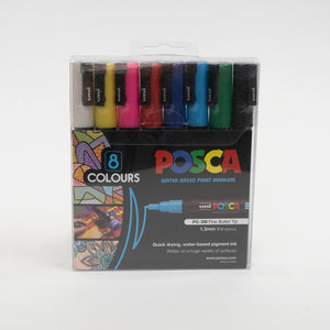 Posca PC-3M Bright Pens Set of 8