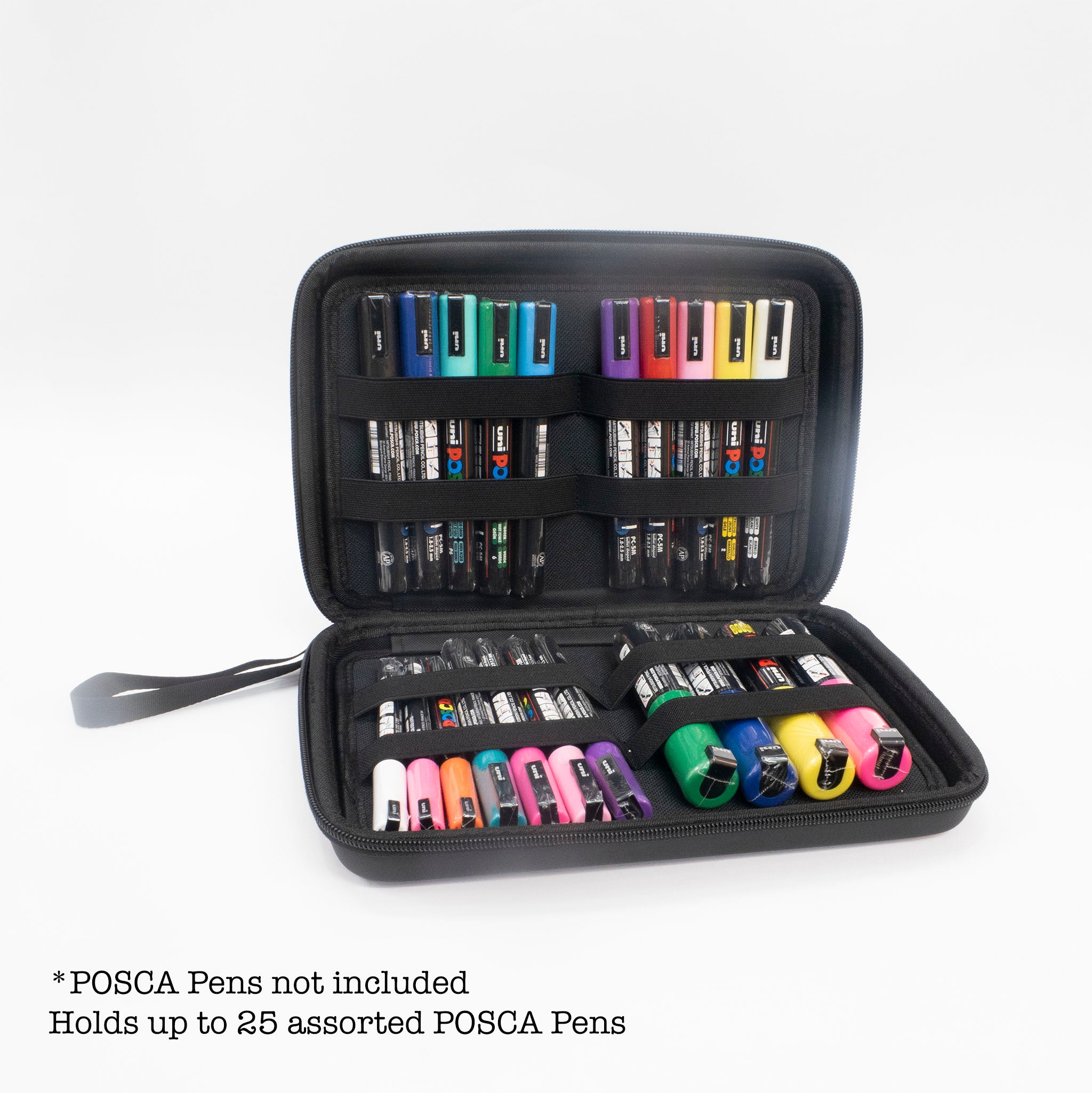 24 Posca markers set in hard case